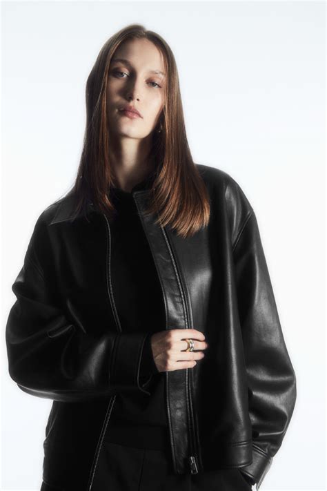 cos leather jacket
